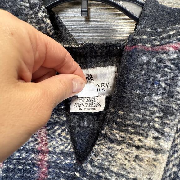 Legendary Whitetails Baja Hoodie Drug Rug Heavy Thick Plaid Pullover Jacket XL - Picture 7 of 12